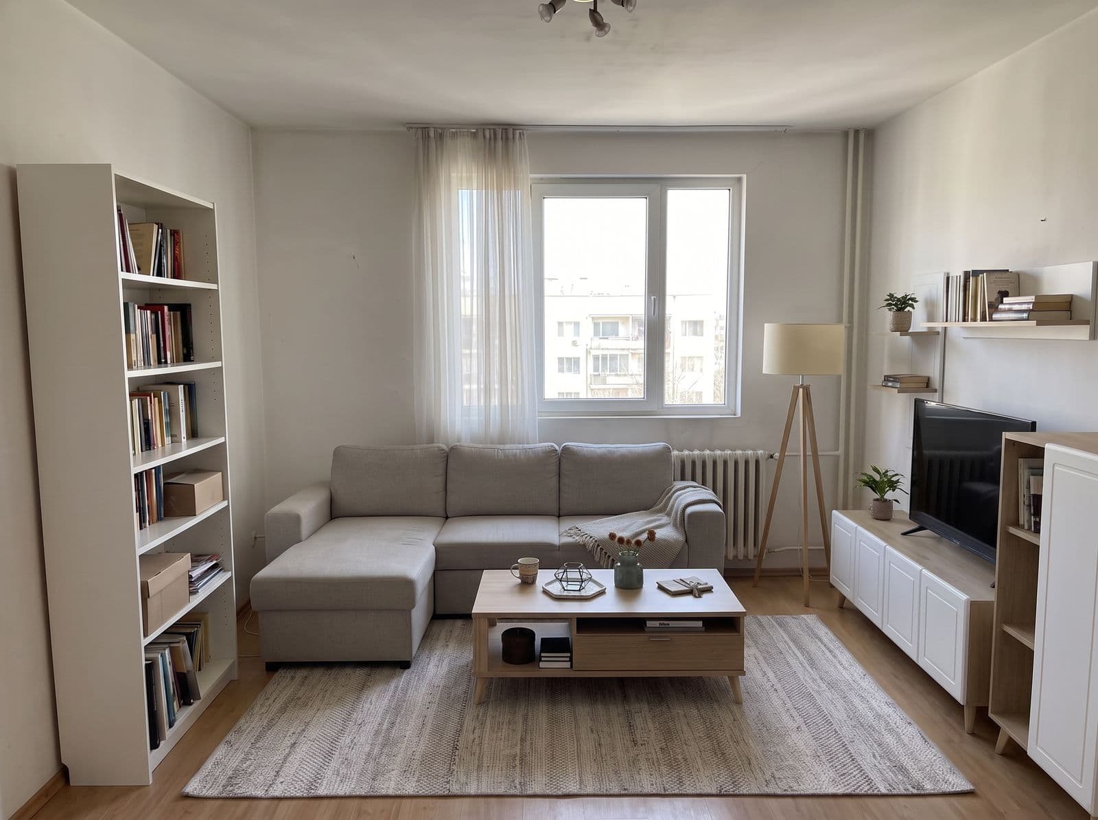 A finished Homesay design of a living room